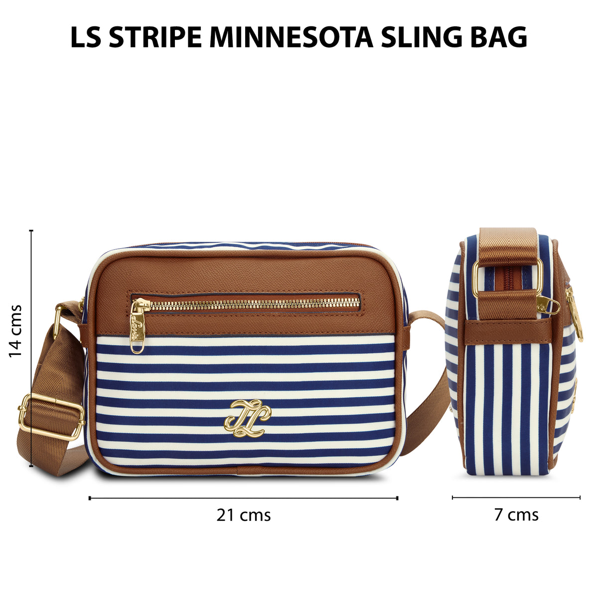 Stripe Minnesota 'S Ladies Handbag Navy