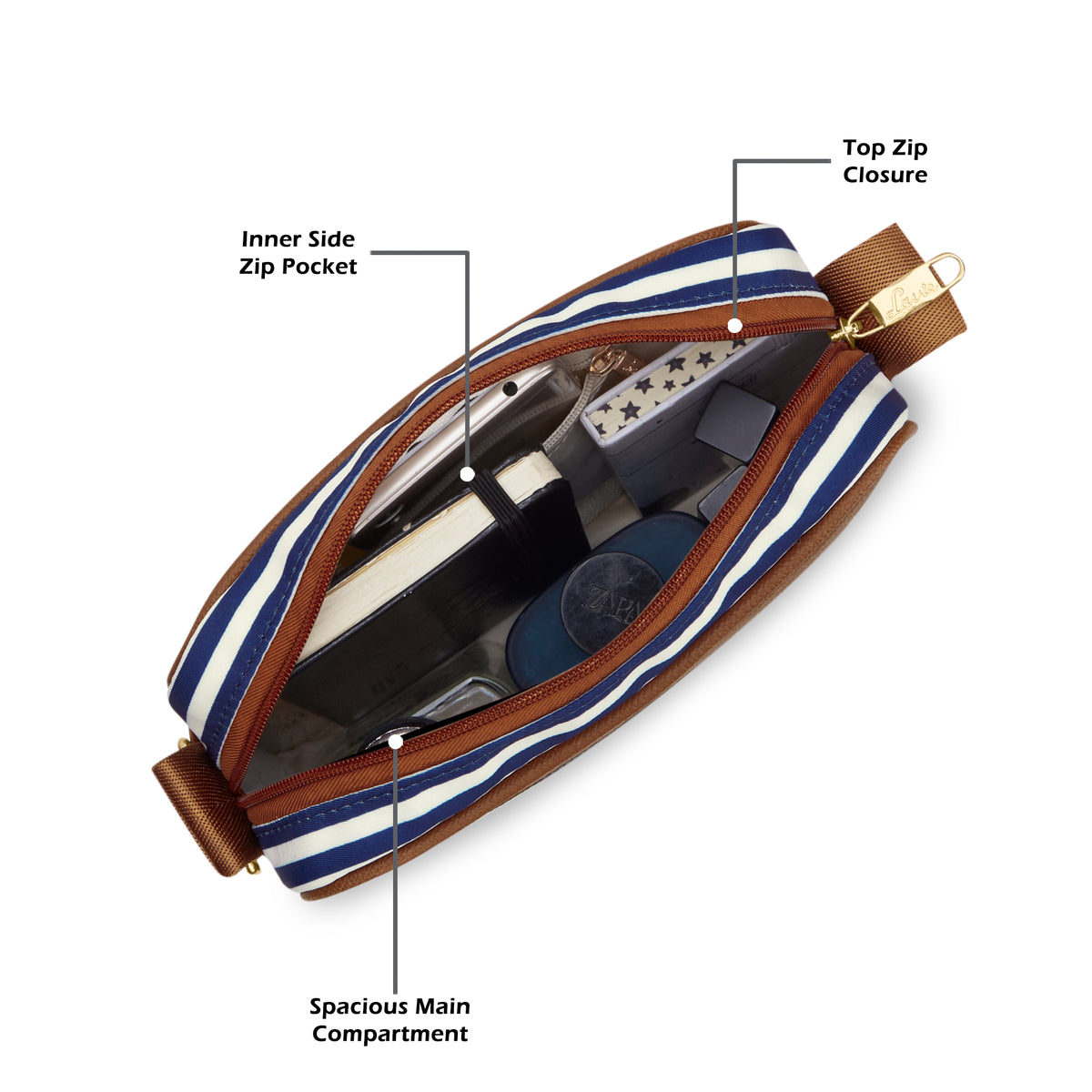 Stripe Minnesota 'S Ladies Handbag Navy