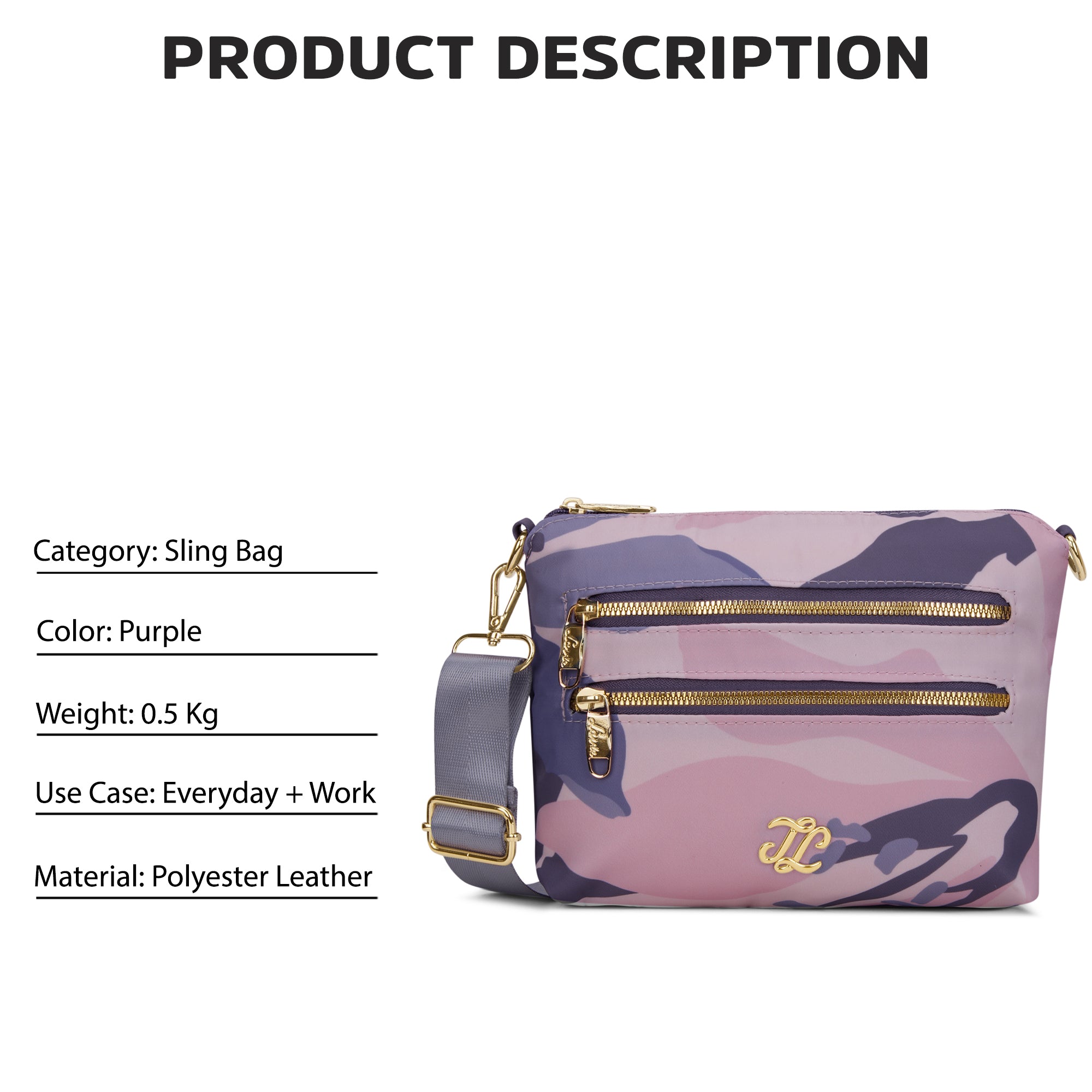 Capela Platte Sling Bag Purple