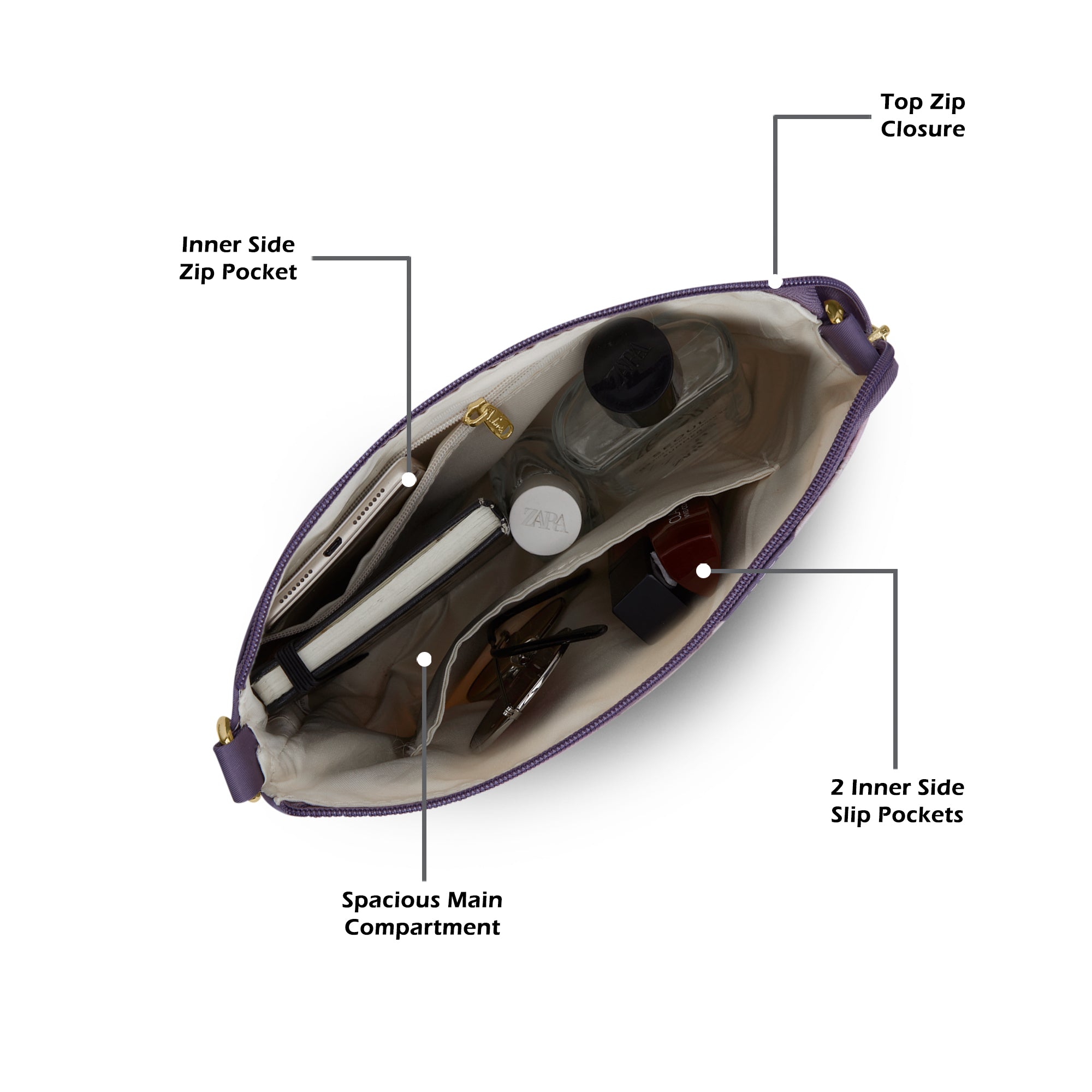 Capela Platte Sling Bag Purple