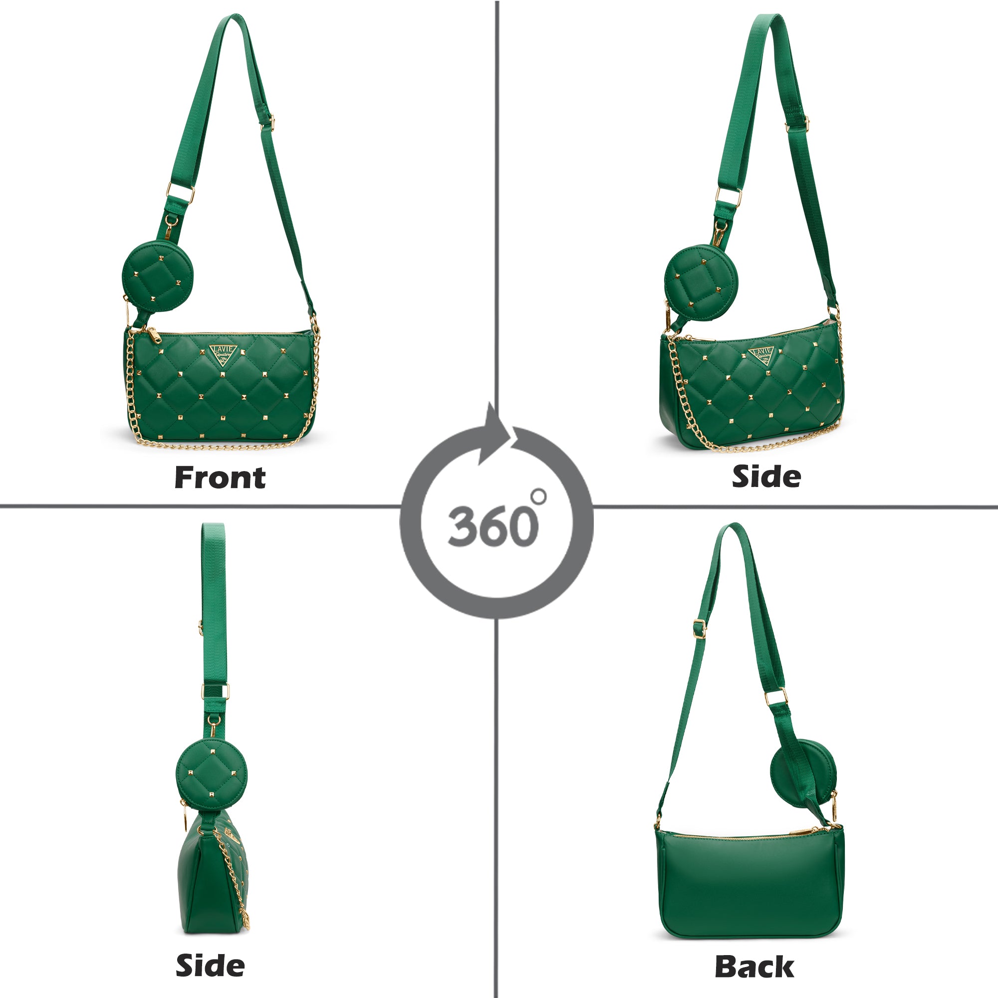 Stud Knox 2 Compartment Small Sling Bag