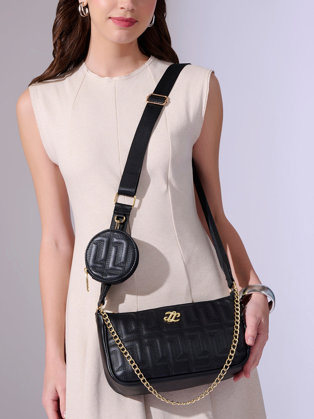 Quilt Pagan 2C 'S Sling Bag Bag Black