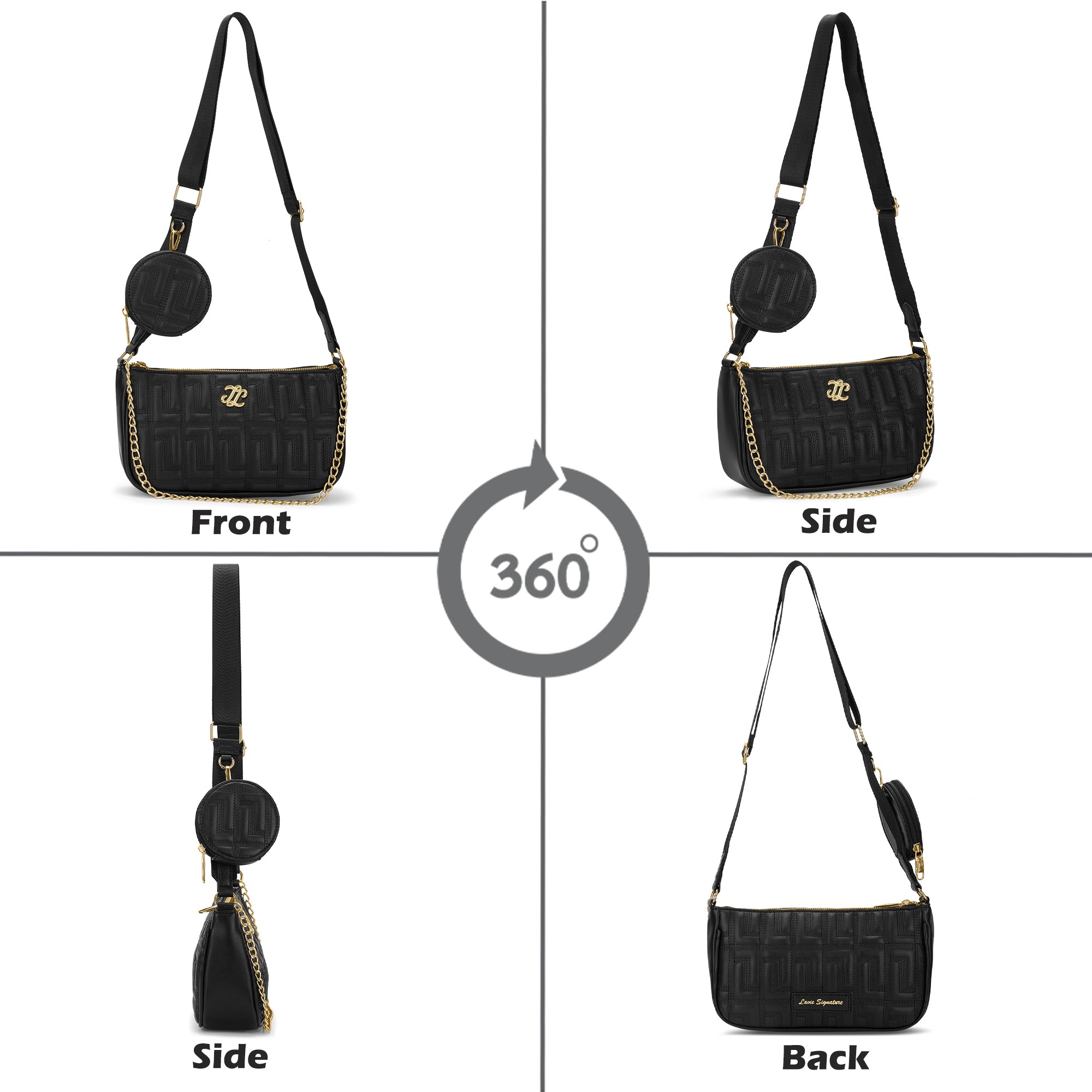 Quilt Pagan 2C 'S Sling Bag Bag Black