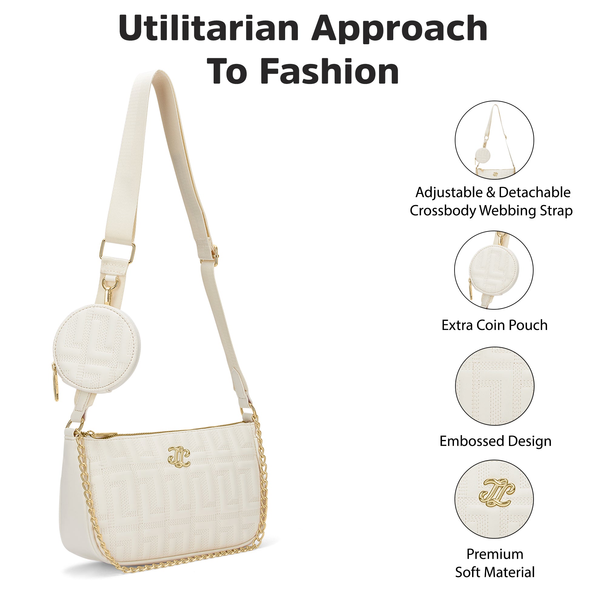 Churchill Rectagular Flap Over Frame Clutch Gold