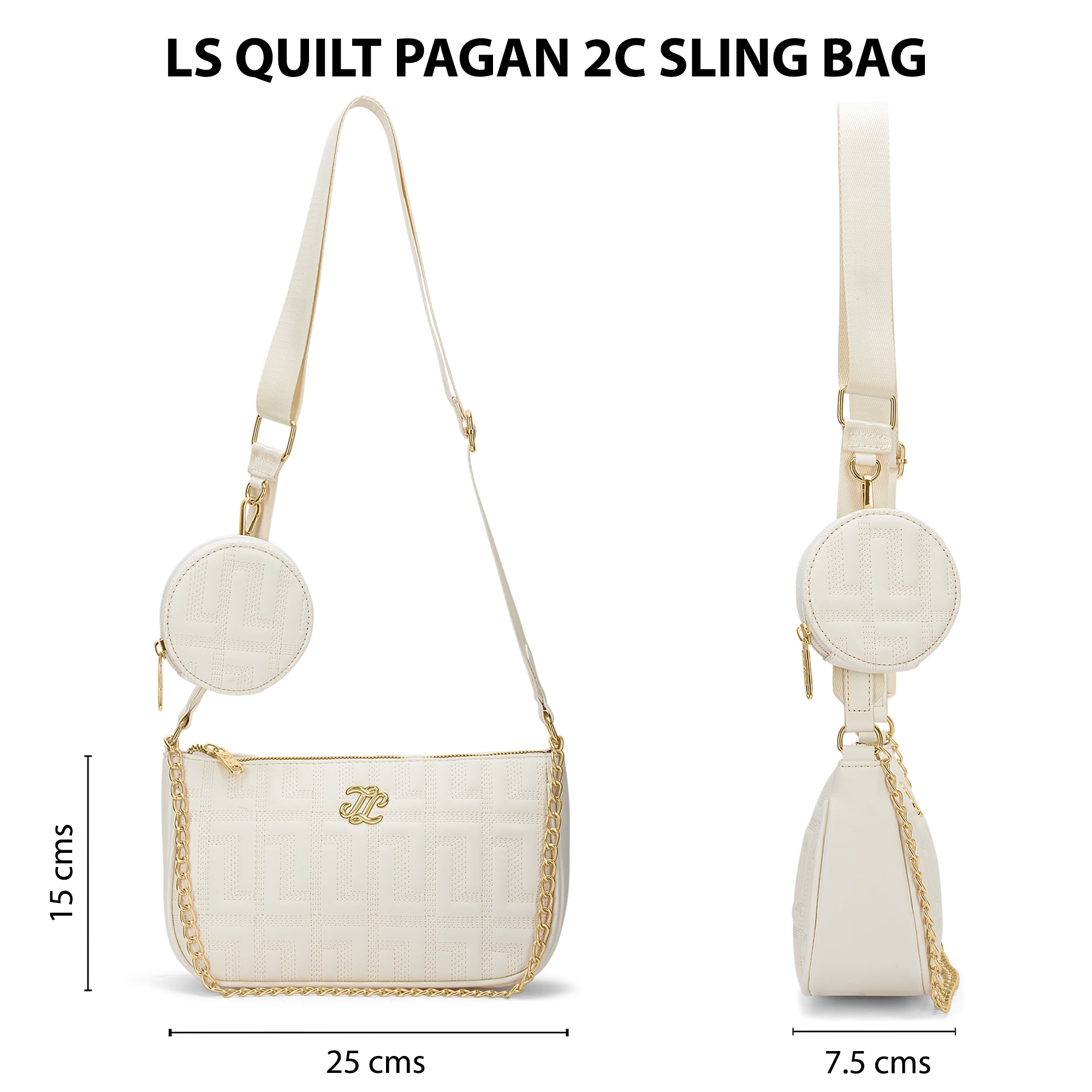 Churchill Rectagular Flap Over Frame Clutch Gold