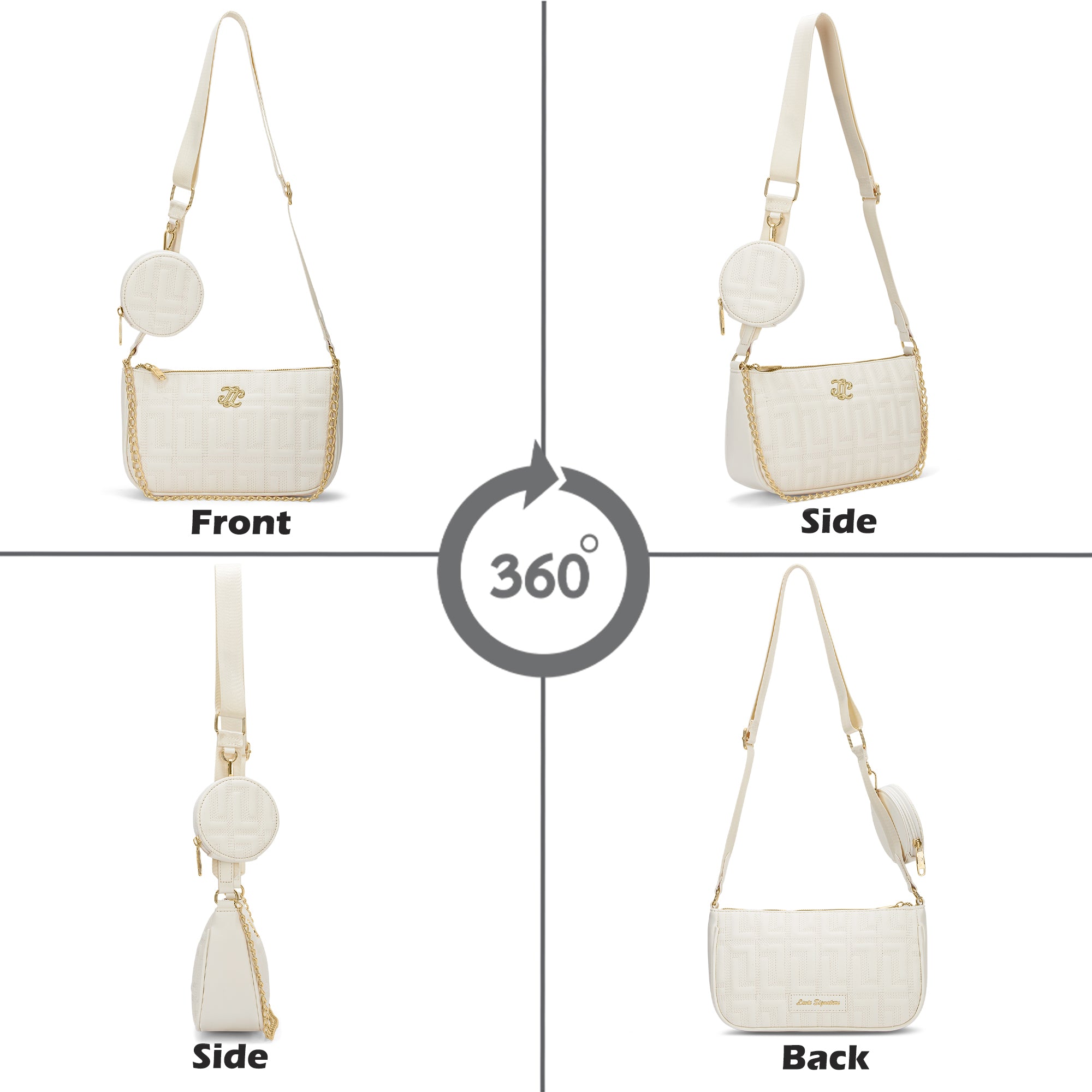 Churchill Rectagular Flap Over Frame Clutch Gold