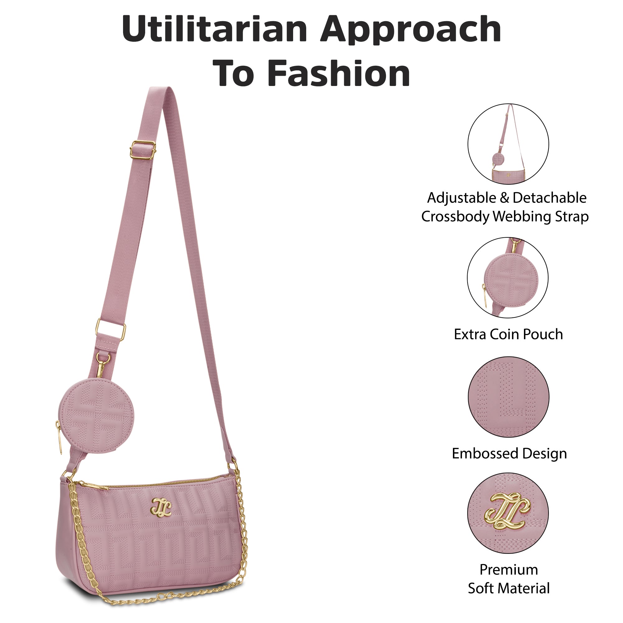 Churchill Rectagular Flap Over Frame Clutch Gold