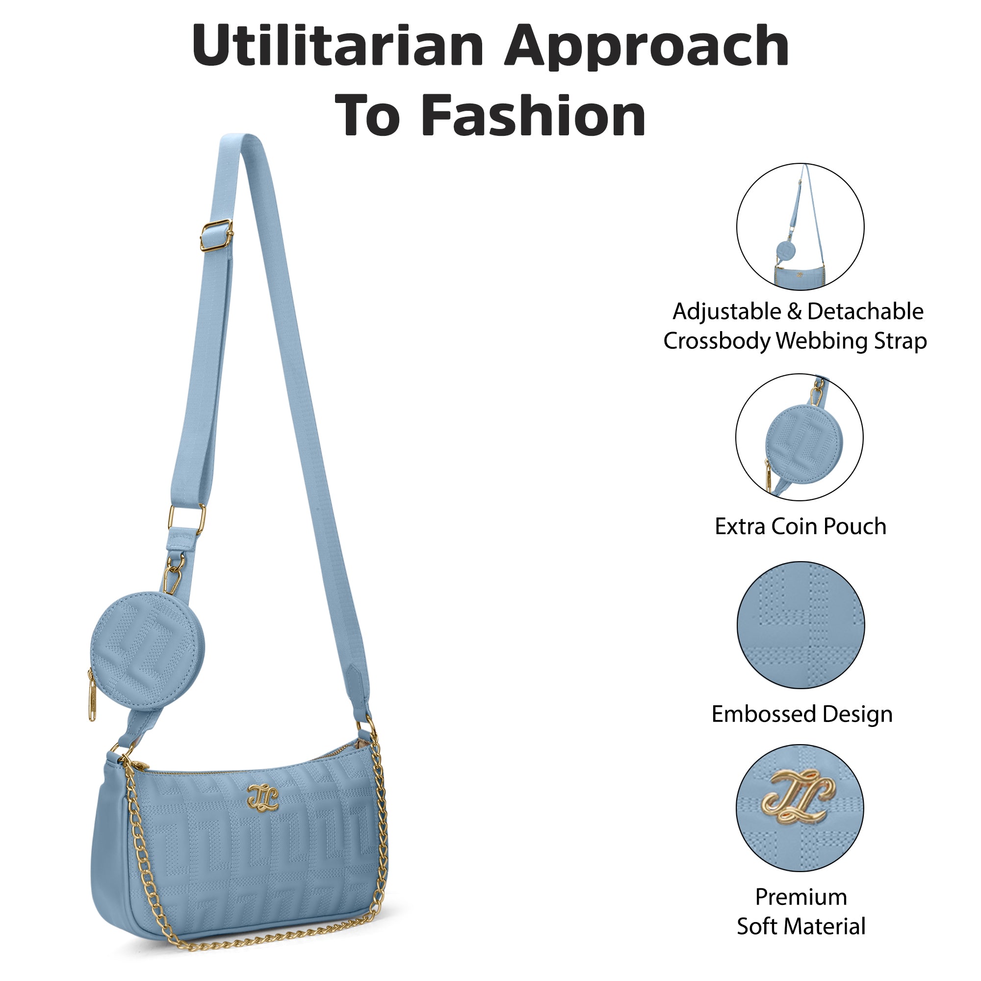 Churchill Rectagular Flap Over Frame Clutch Gold