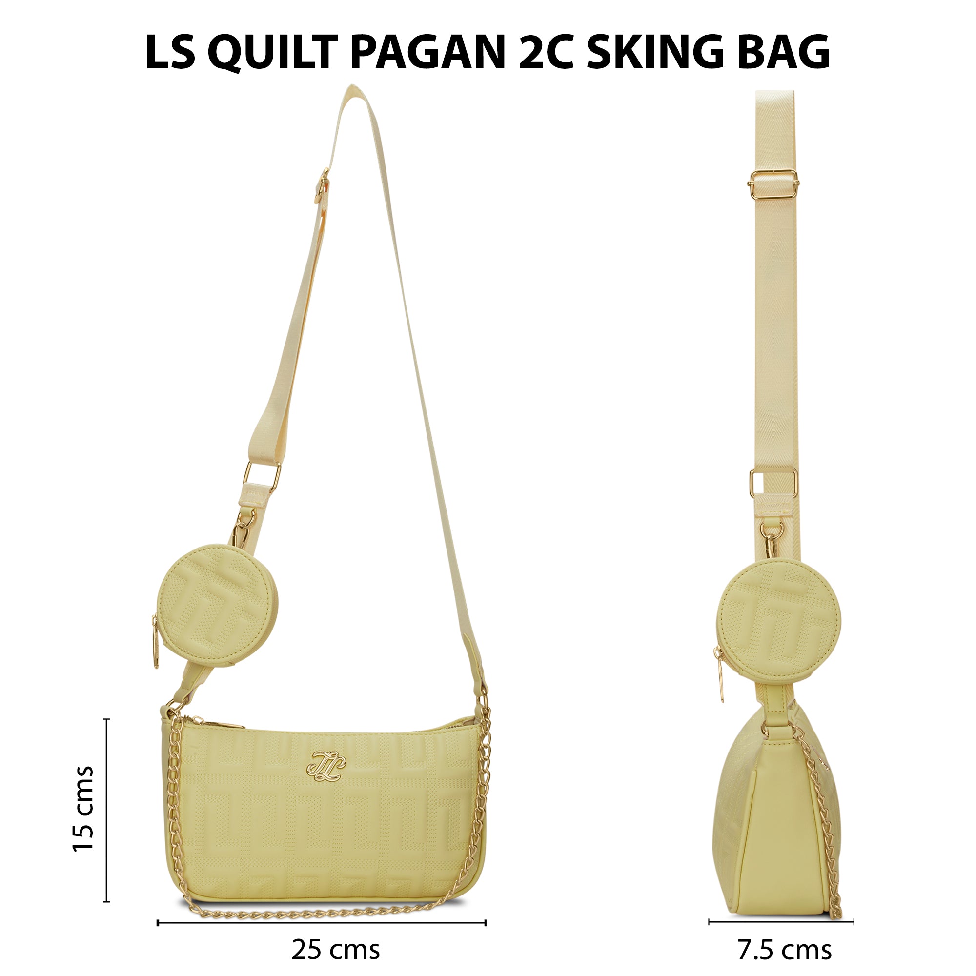 Churchill Rectagular Flap Over Frame Clutch Gold