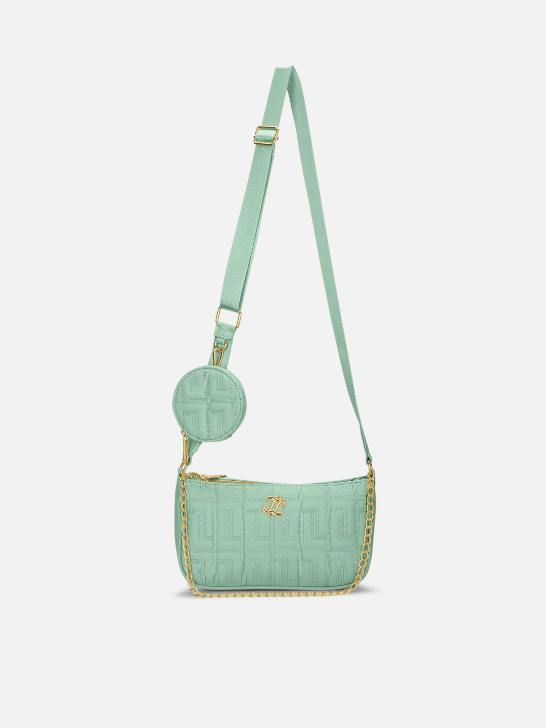 Churchill Rectagular Flap Over Frame Clutch Gold