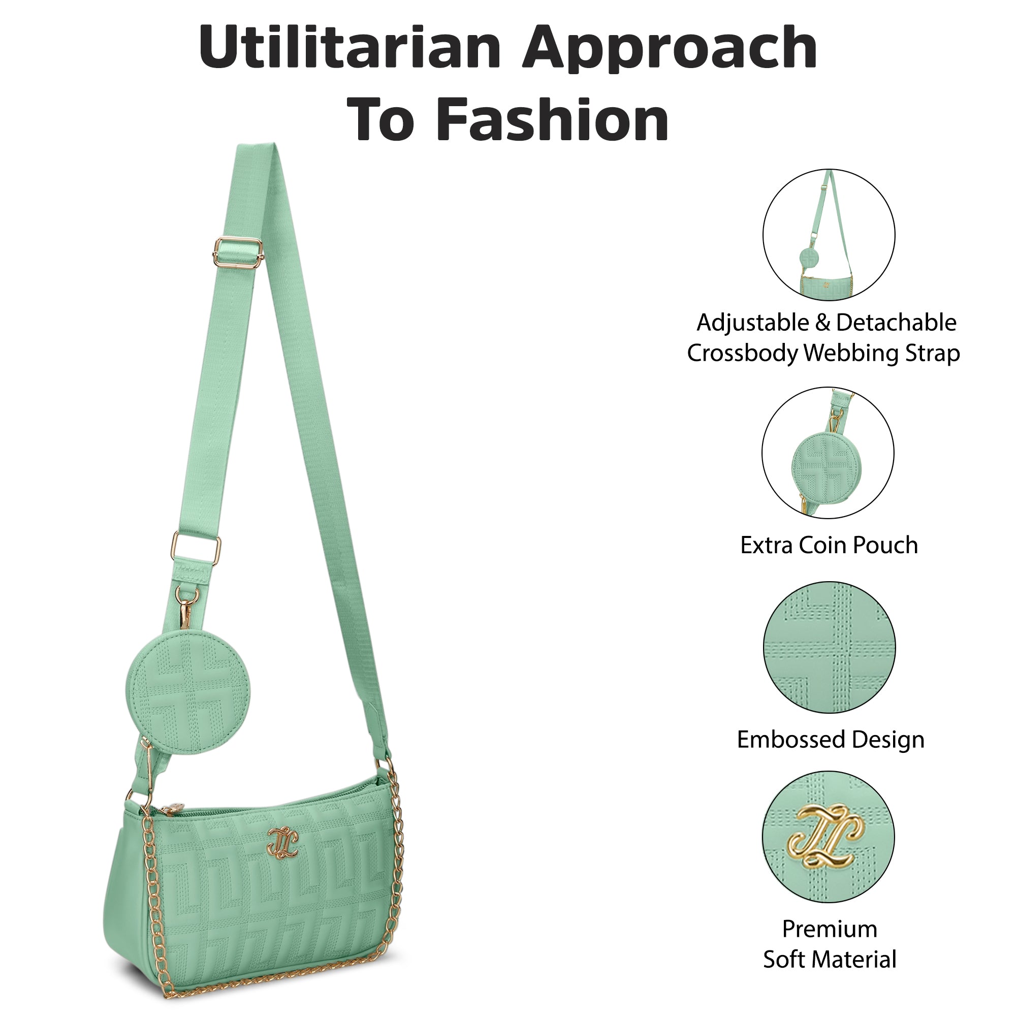 Churchill Rectagular Flap Over Frame Clutch Gold