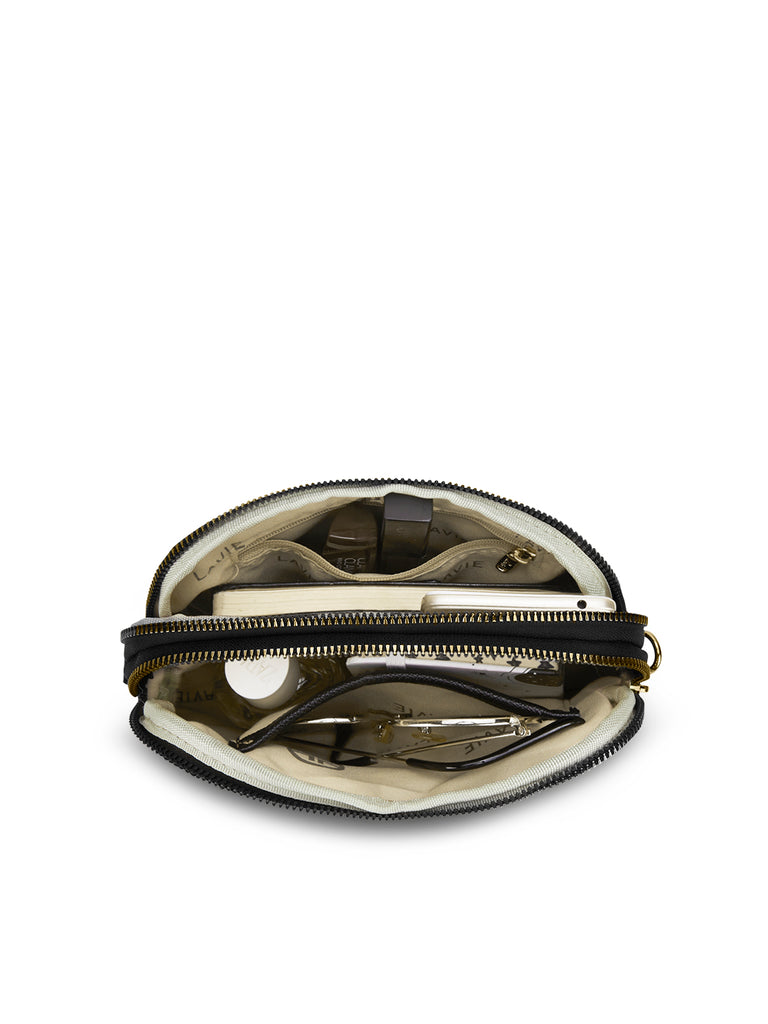 Cape 3 Compartment Sling Bag Black