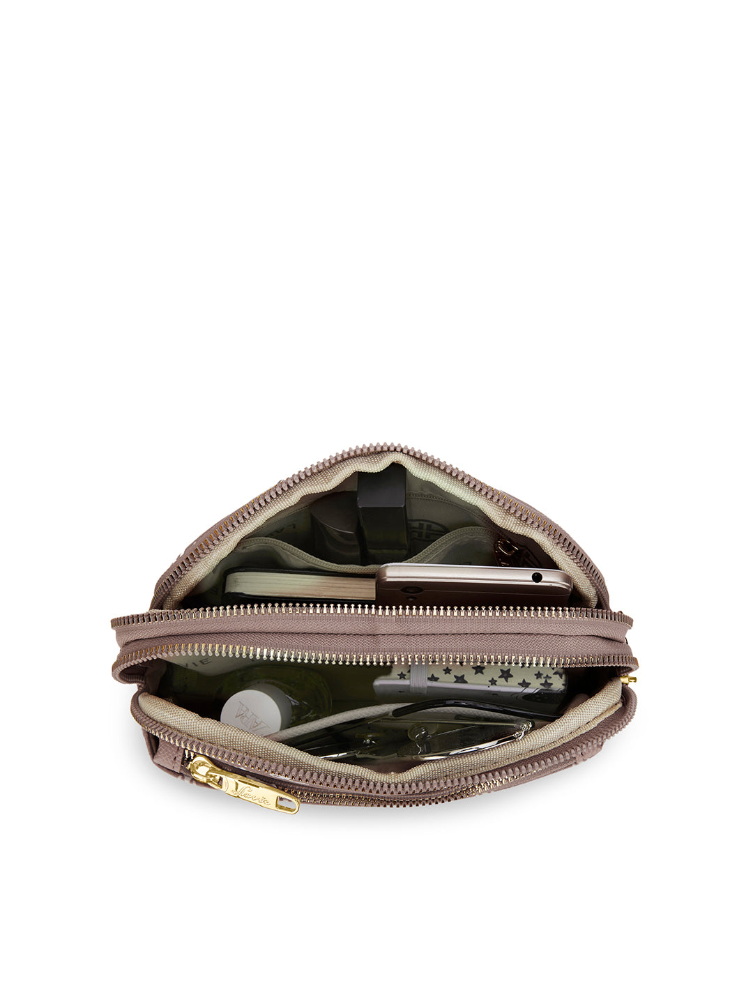 Cape 3 Compartment Sling Bag Pink