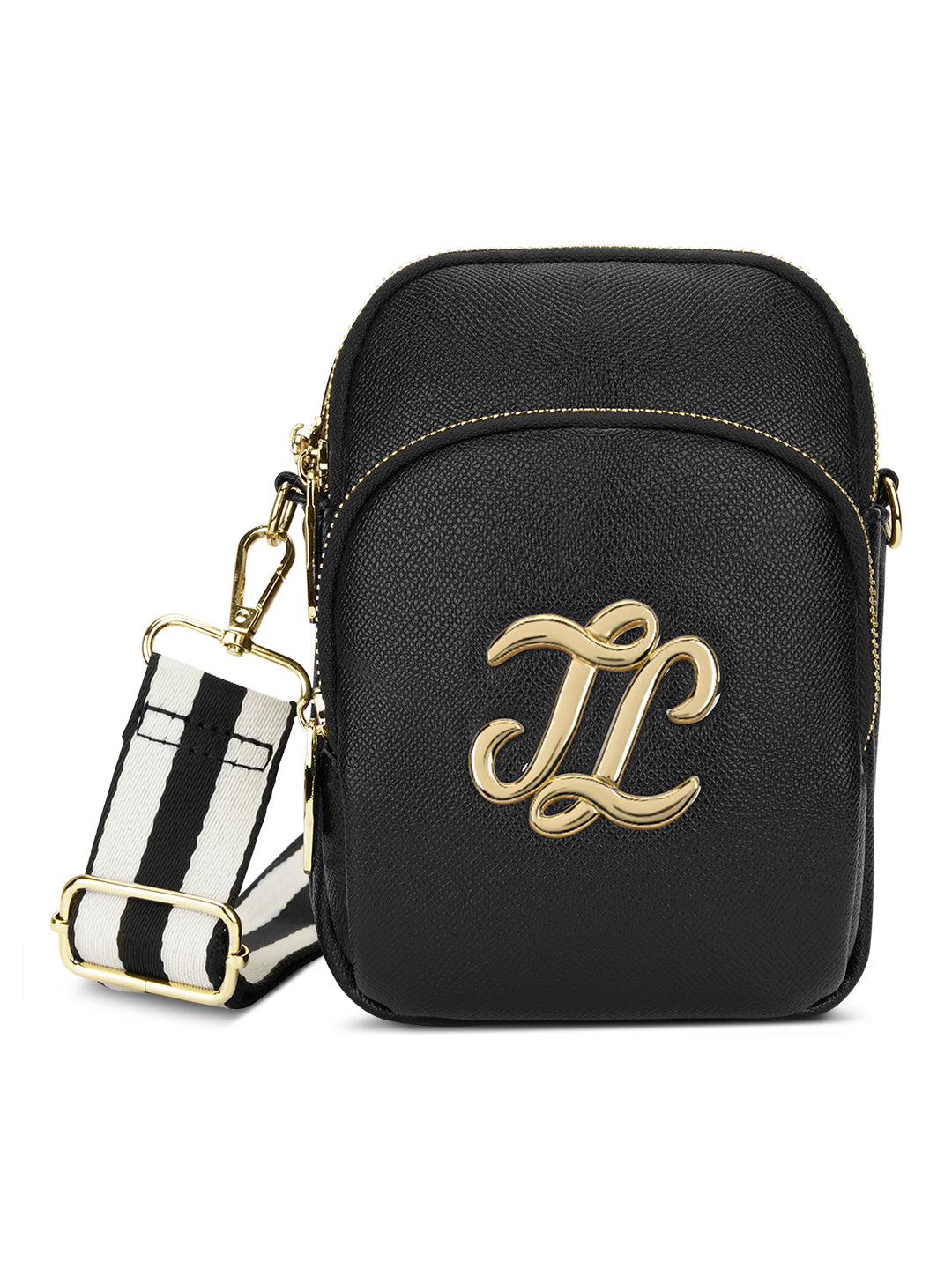 Berkly 3 Compartment Large Sling Bag Black