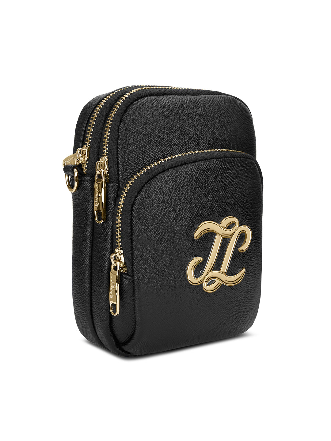 Berkly 3 Compartment Large Sling Bag Black