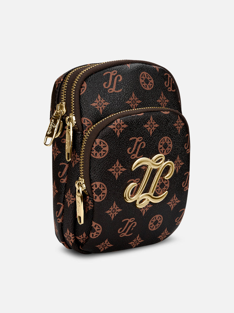 Colourblock Berkly 3 Compartment Sling Bag Choco