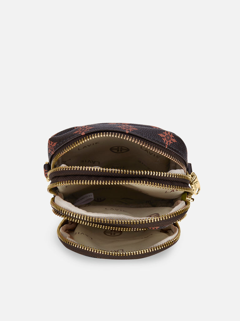 Colourblock Berkly 3 Compartment Sling Bag Choco