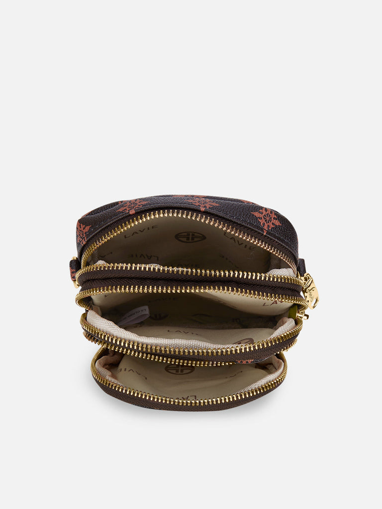 Colourblock Berkly 3 Compartment Sling Bag Choco