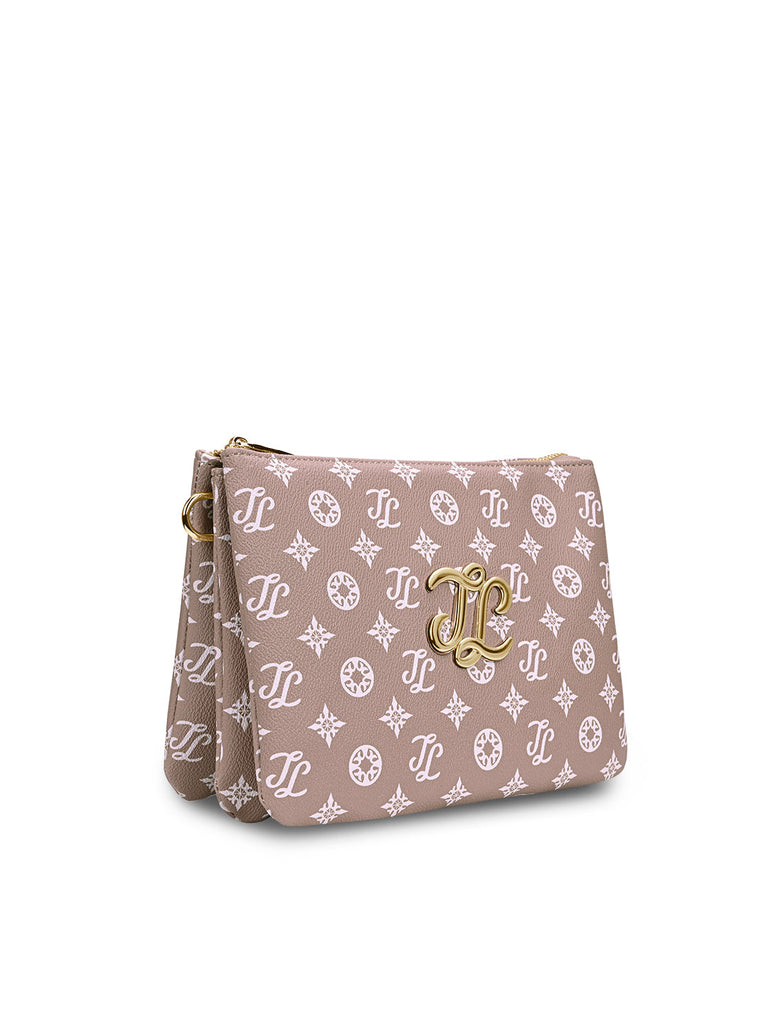 Mono Oak 5 Compartment Sling Bag Pink