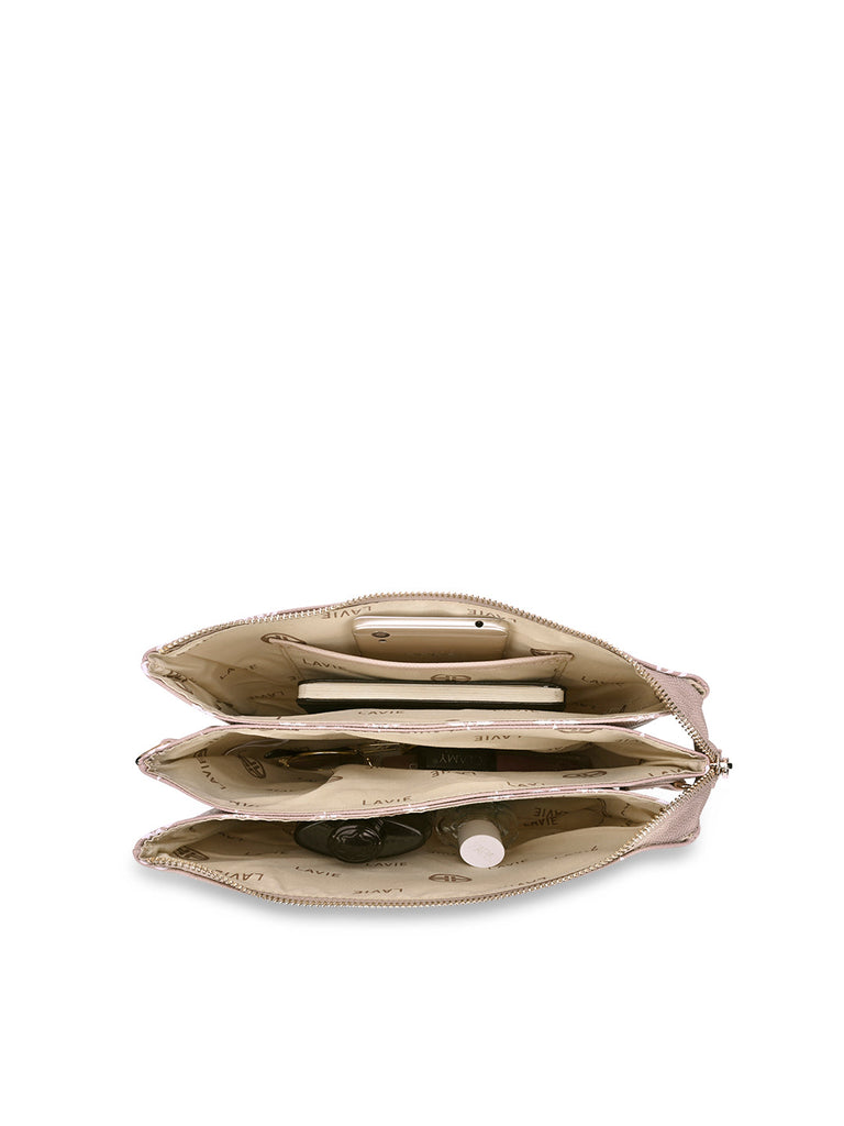 Mono Oak 5 Compartment Sling Bag Pink