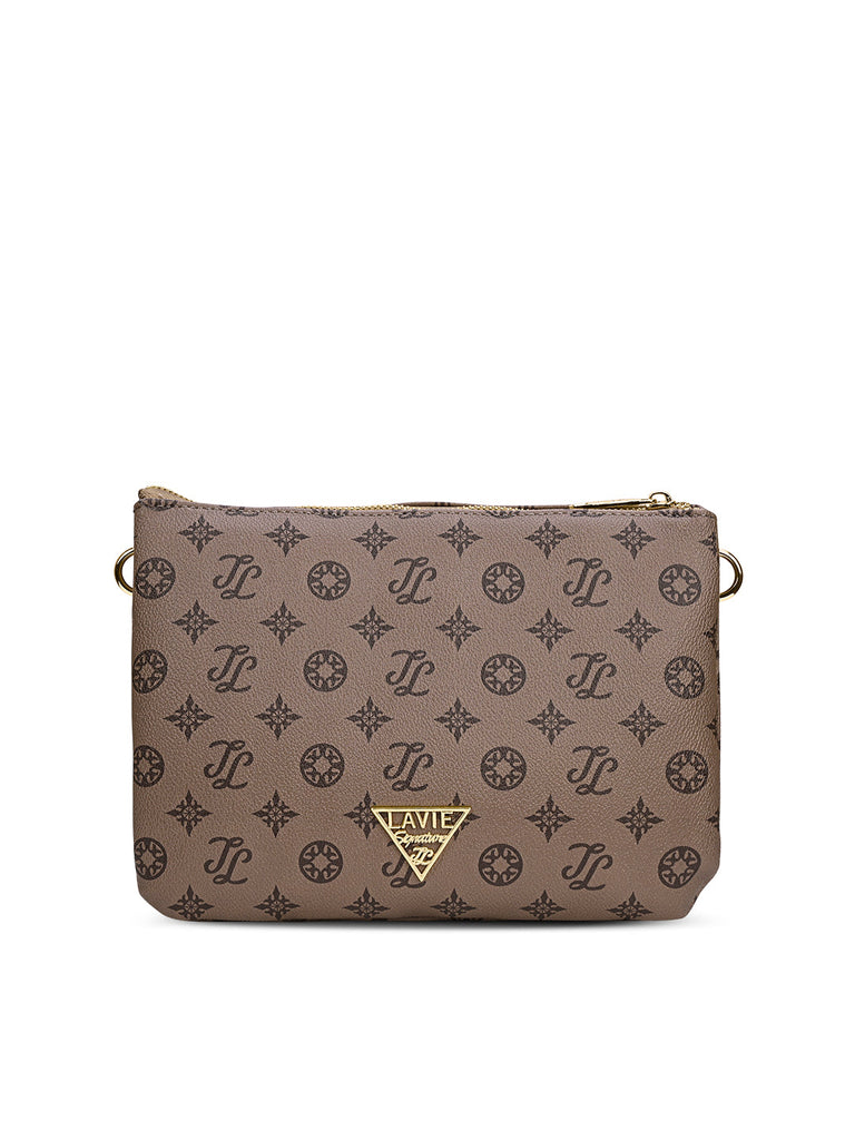 Mono Oak 5 Compartment Sling Bag Coffee