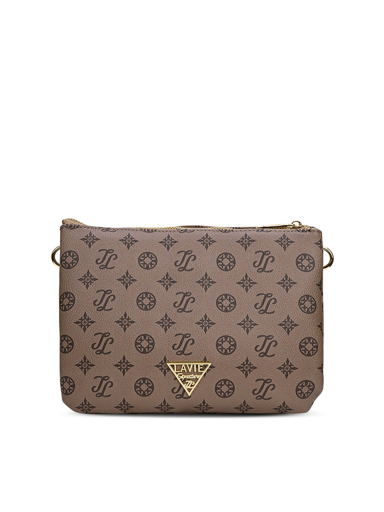 Mono Oak 5 Compartment Sling Bag Coffee