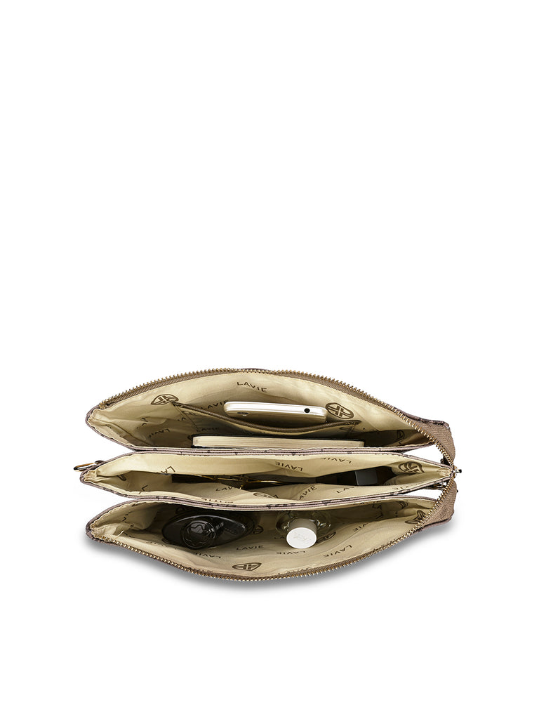 Mono Oak 5 Compartment Sling Bag Coffee