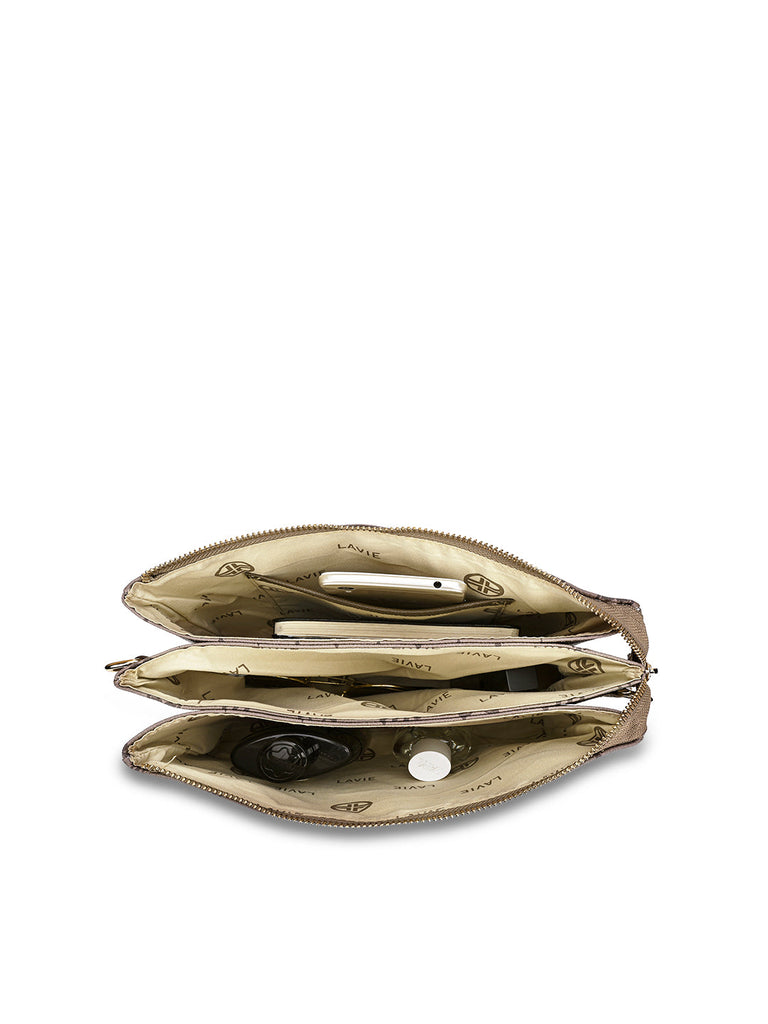 Mono Oak 5 Compartment Sling Bag Coffee