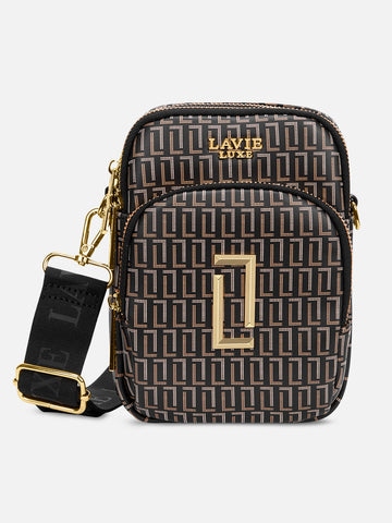 Mono Mobile Vertical 3 Compartment Medium Sling Bag