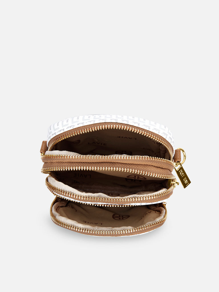 Mono Mobile Vertical 3 Compartment Medium Sling Bag