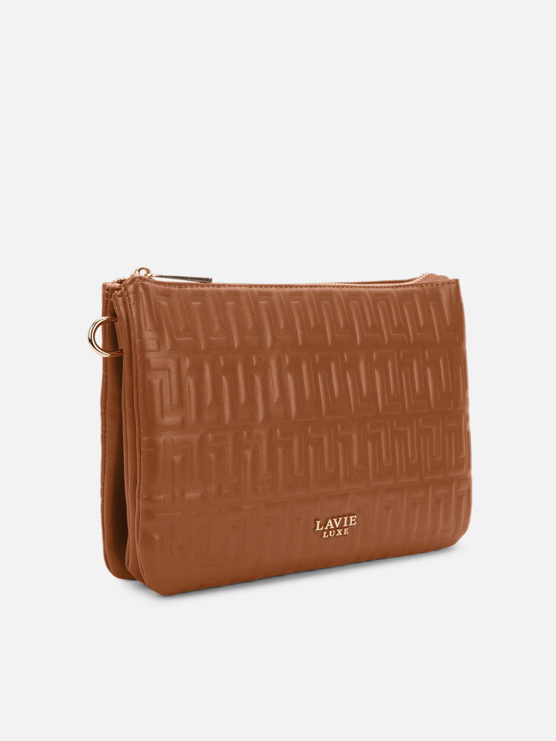 Emilan 5 Compartment Medium Sling Bag Tan