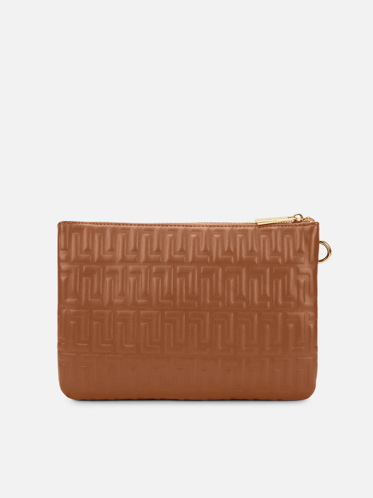 Emilan 5 Compartment Medium Sling Bag Tan