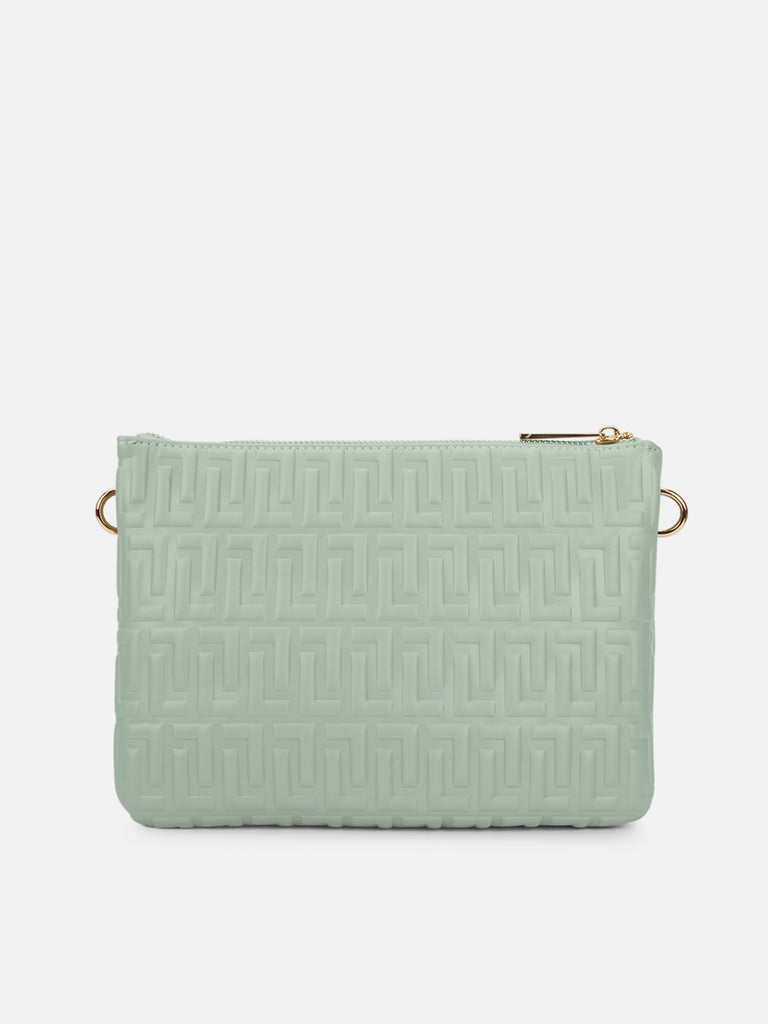 Emilan 5 Compartment Medium Sling Bag Mint
