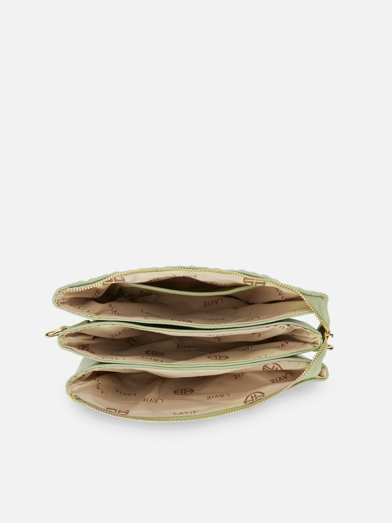 Emilan 5 Compartment Medium Sling Bag Mint