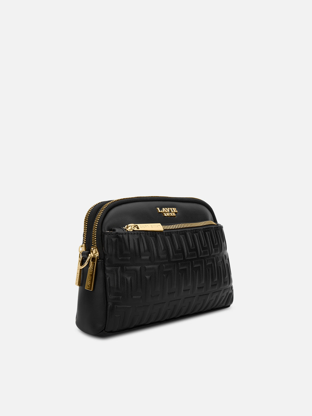 Emhemi 3 Compartment Medium Sling Bag Black