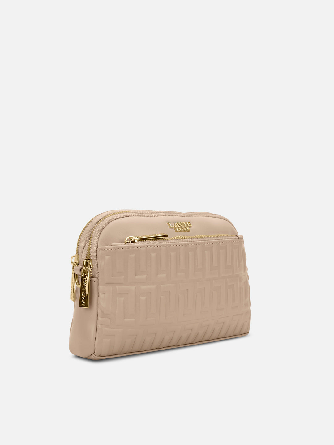 Emhemi 3 Compartment Medium Sling Bag Beige