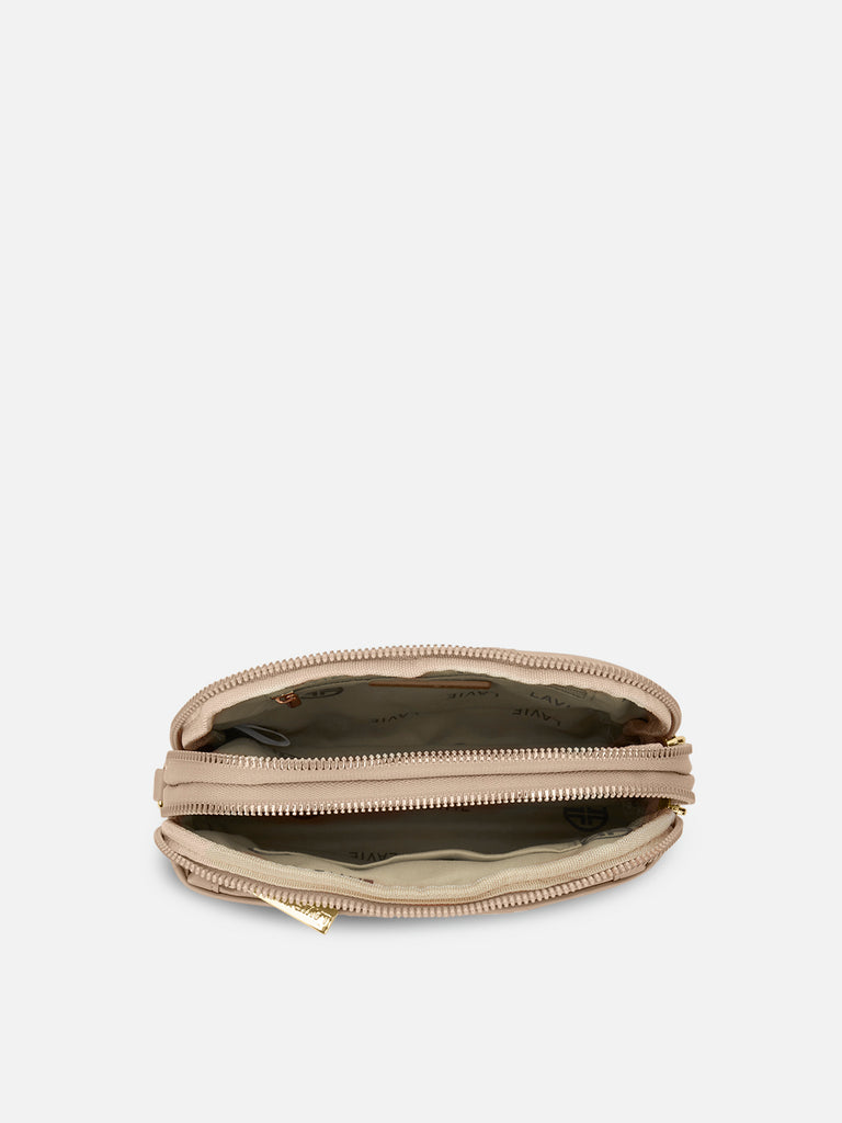 Emhemi 3 Compartment Medium Sling Bag Beige