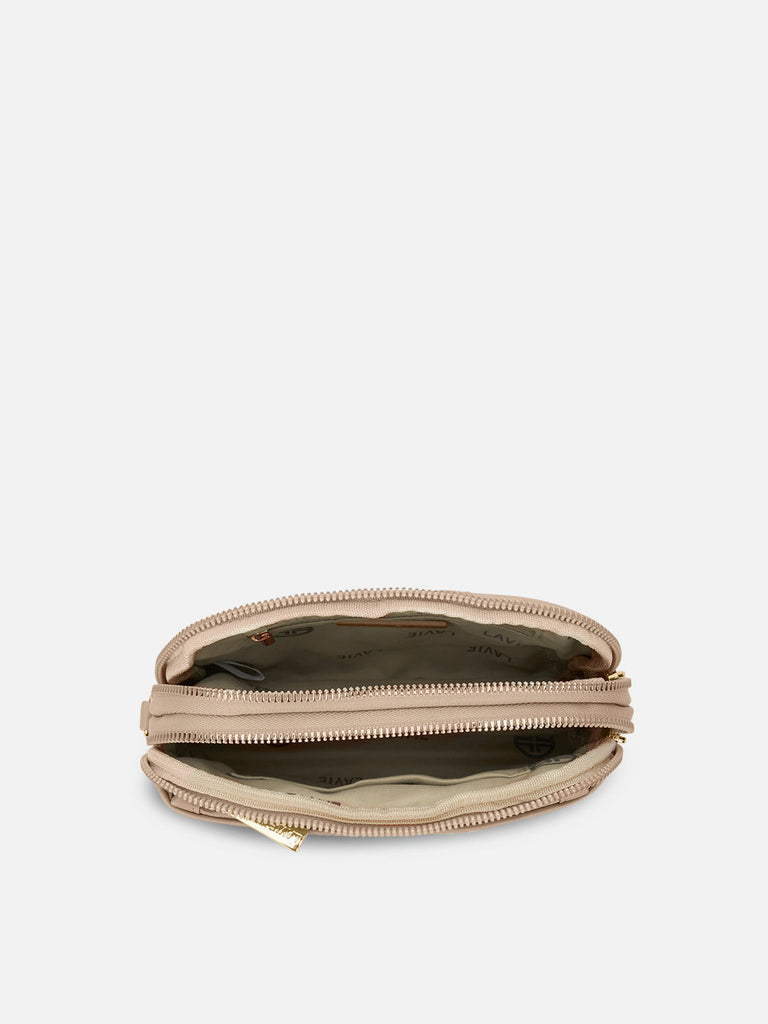 Emhemi 3 Compartment Medium Sling Bag Beige