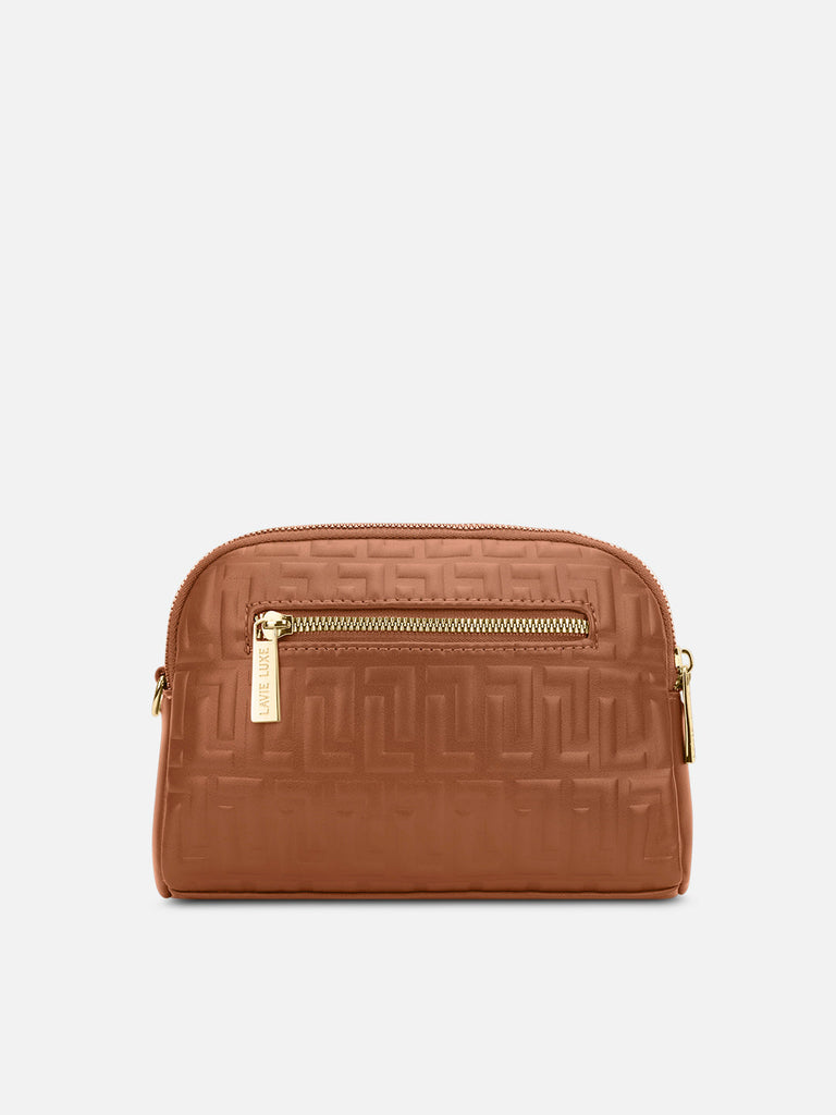 Emhemi 3 Compartment Medium Sling Bag Tan