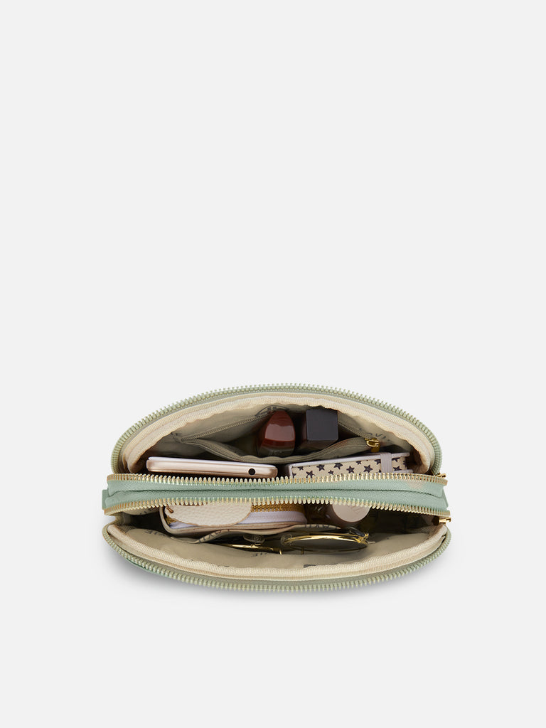 Emhemi 3 Compartment Medium Sling Bag Mint