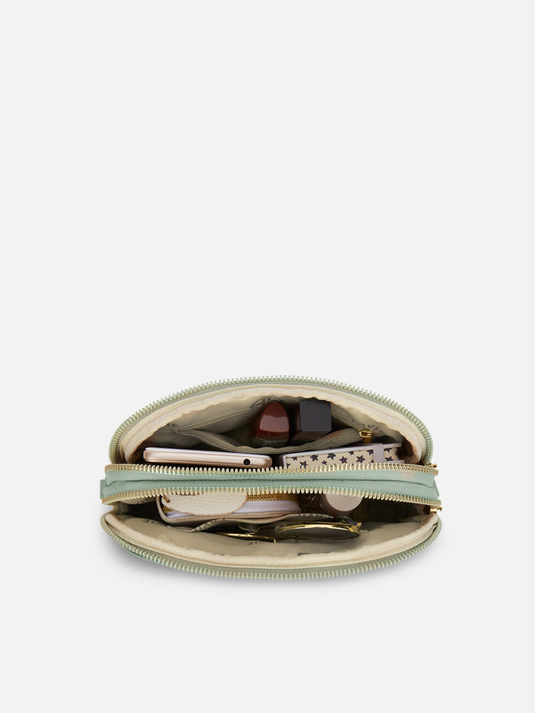 Emhemi 3 Compartment Medium Sling Bag Mint