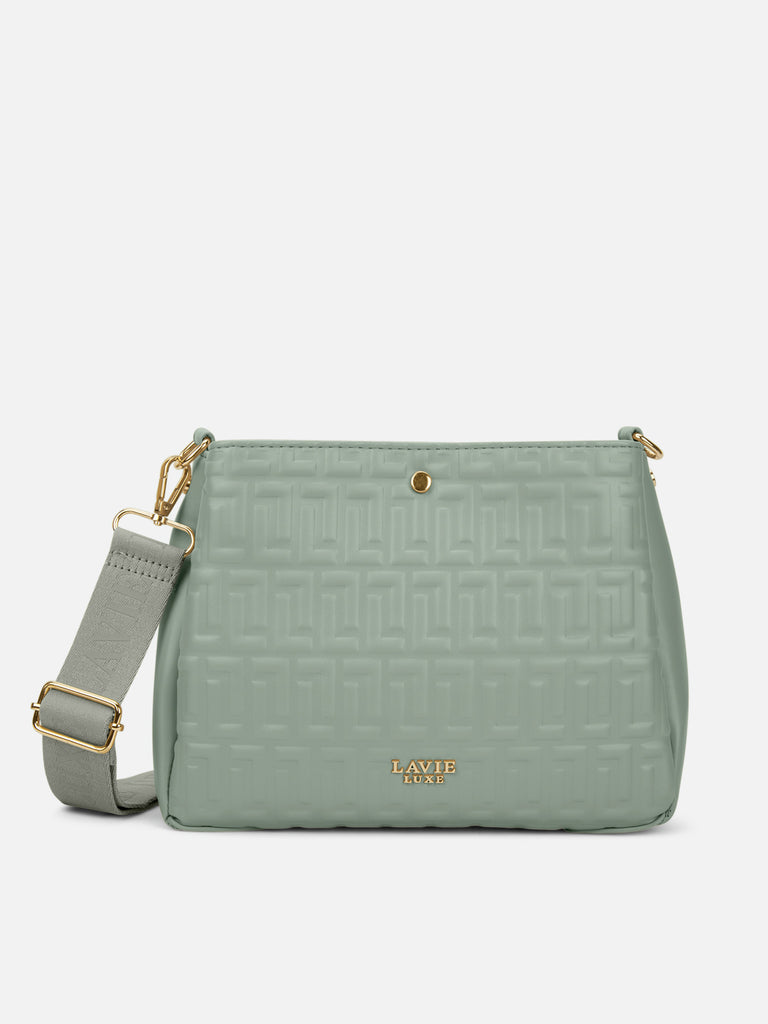 Emjane 3 Compartment Large Sling Bag Mint