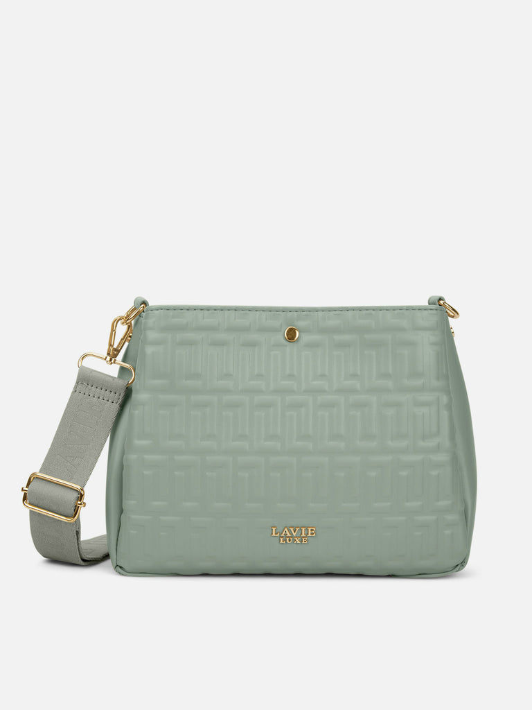 Emjane 3 Compartment Large Sling Bag Mint