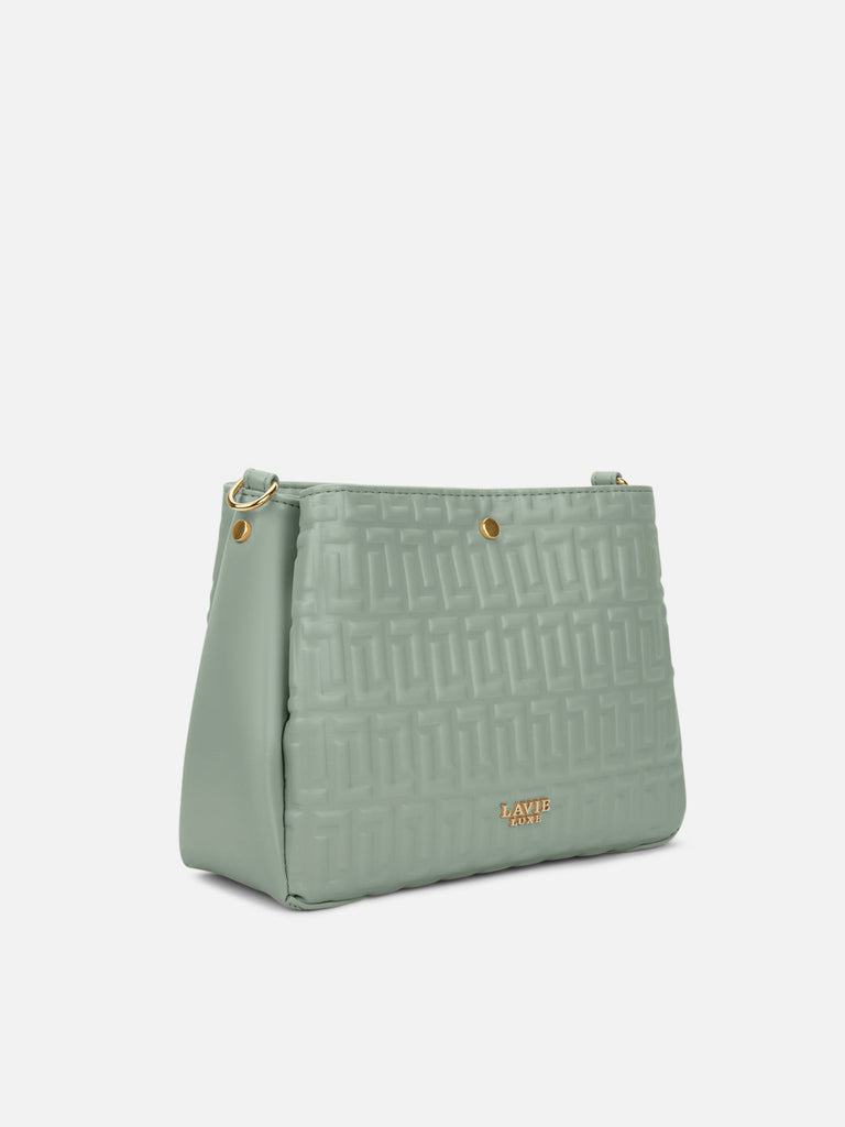 Emjane 3 Compartment Large Sling Bag Mint