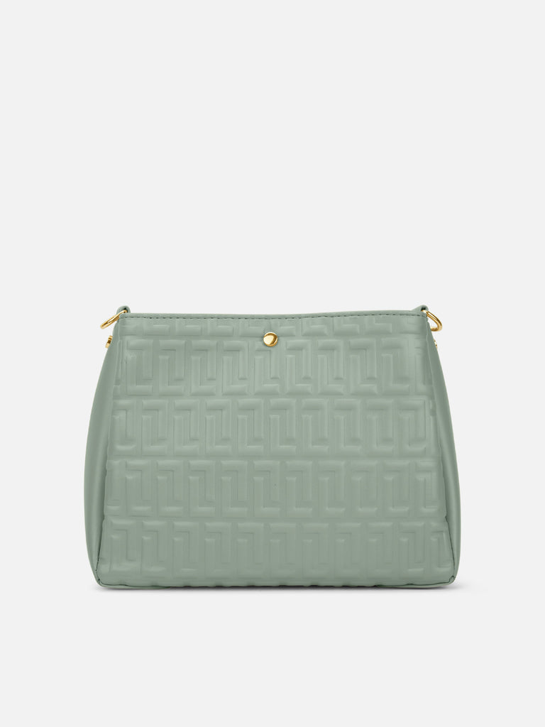 Emjane 3 Compartment Large Sling Bag Mint