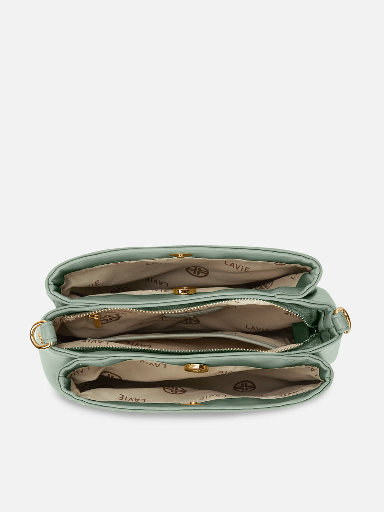 Emjane 3 Compartment Large Sling Bag Mint