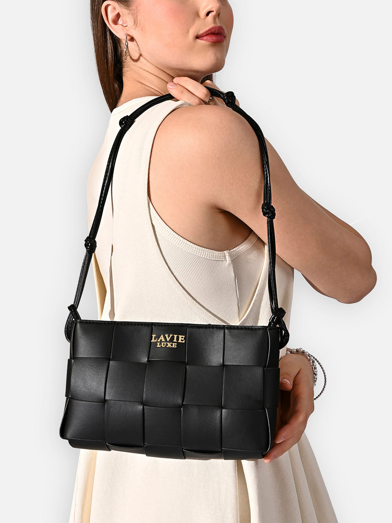 Bot Elle Flap Medium Sling Bag Black