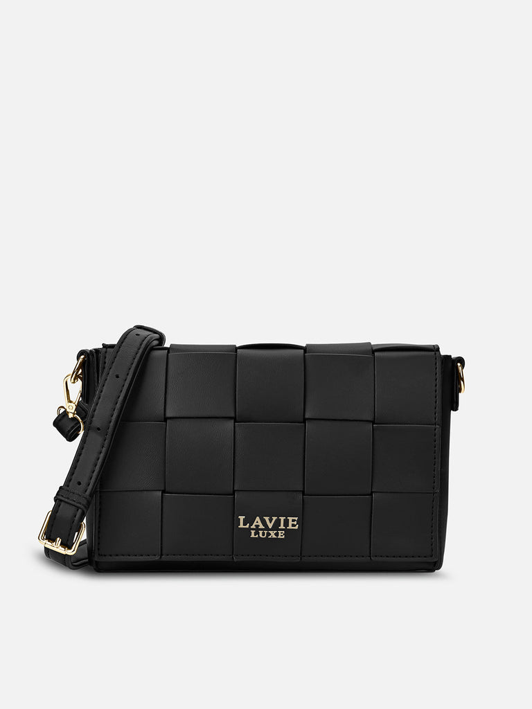 Bot Elle Flap Medium Sling Bag Black
