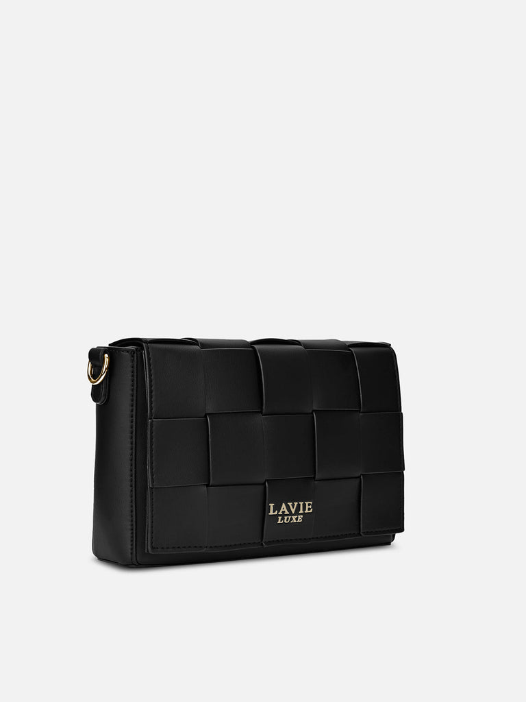 Bot Elle Flap Medium Sling Bag Black