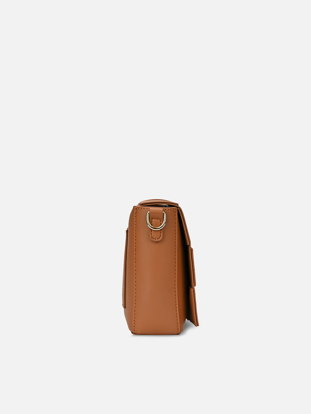 Bot Elle Flap Medium Sling Bag Tan
